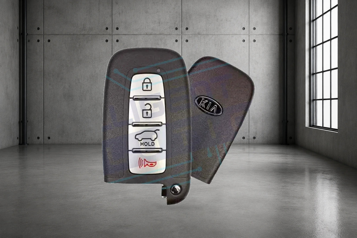 2010-2014 Kia Borrego / Forte / Optima / Rio / Sorento 4-Button Smart Key (95440-1U050) OEM Refurbished w/ Logo