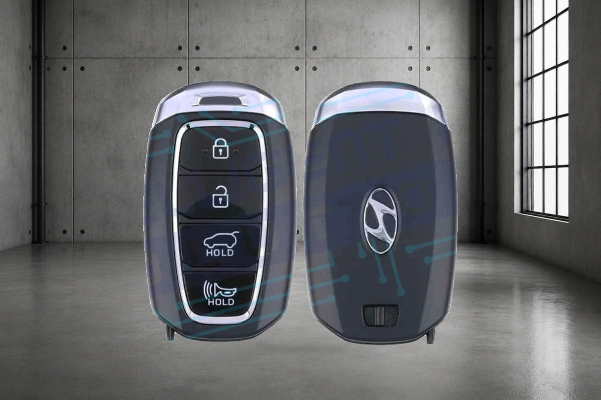 2019-2020 Hyundai Santa Fe 4-Button Smart Key (95440-S2000 / TQ8-FOB-4F19) OEM Refurbished w/ Logo