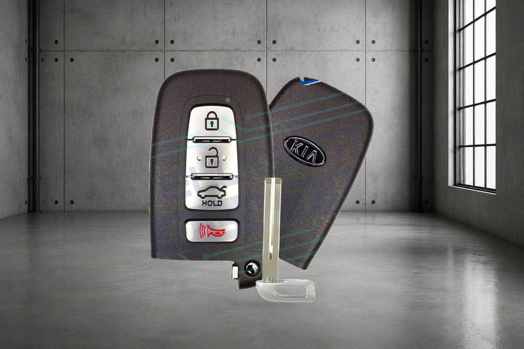 2010-2014 Kia Borrego / Forte / Optima / Rio / Sorento 4-Button Smart Key (95440-2T100 / SY5HMFNA04) OEM Refurbished w/ Logo