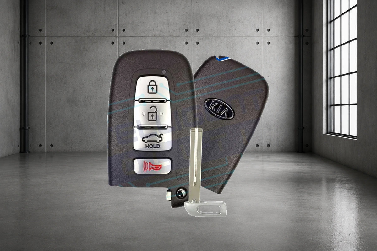 2010-2014 Kia Borrego / Forte / Optima / Rio / Sorento 4-Button Smart Key (95440-2T100 / SY5HMFNA04) OEM Refurbished w/ Logo