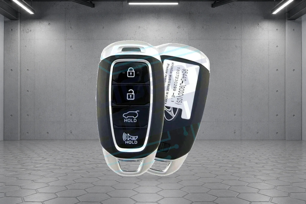 2018-2020 Hyundai Kona / Kona Electric 4-Button Smart Key (95440-J9000 / TQ8-FOB-4F18) OEM Refurbished w/ Logo