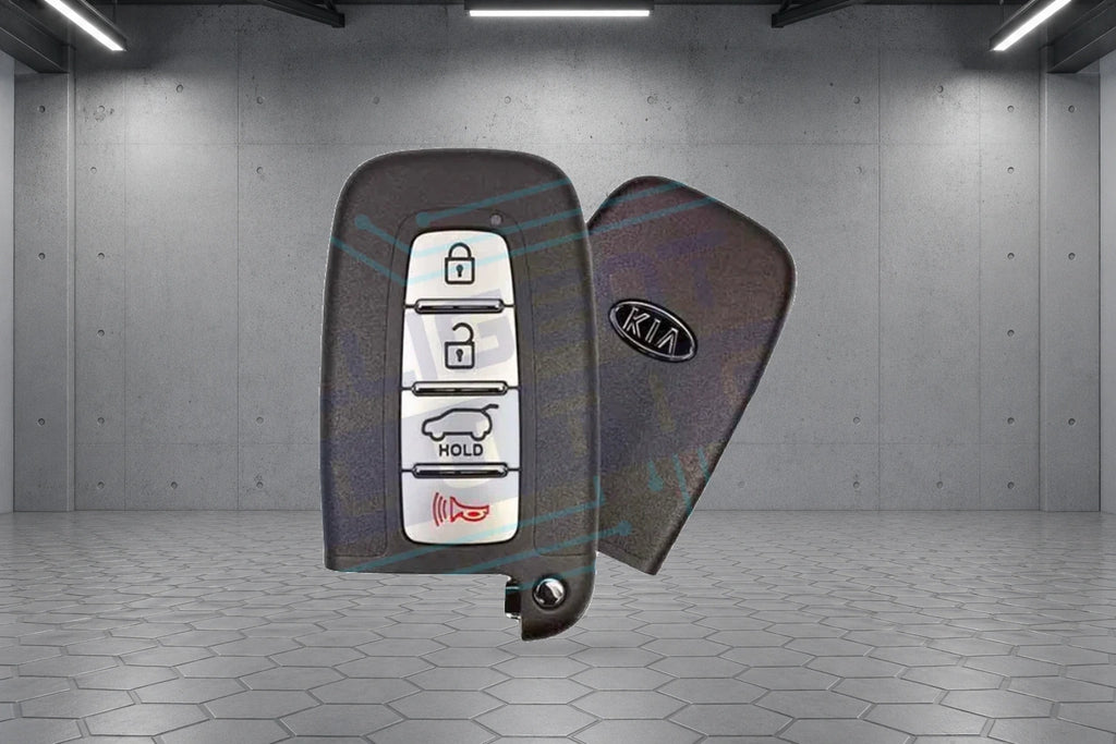2010-2014 Kia Borrego / Forte / Optima / Rio / Sorento 4-Button Smart Key (95440-1U050) OEM Refurbished w/ Logo