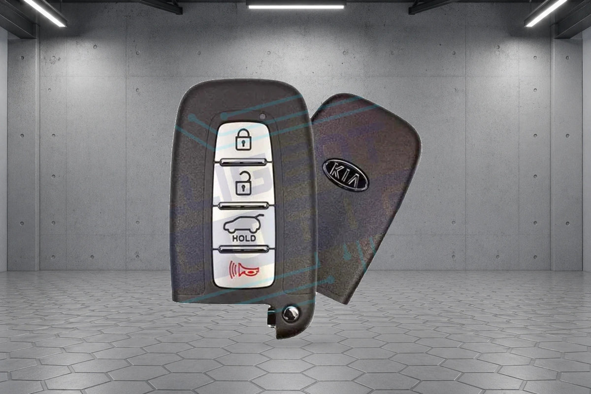 2010-2014 Kia Borrego / Forte / Optima / Rio / Sorento 4-Button Smart Key (95440-1U050) OEM Refurbished w/ Logo