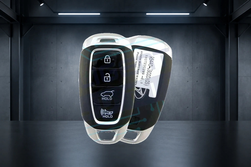 2018-2020 Hyundai Kona / Kona Electric 4-Button Smart Key (95440-J9000 / TQ8-FOB-4F18) OEM Refurbished w/ Logo