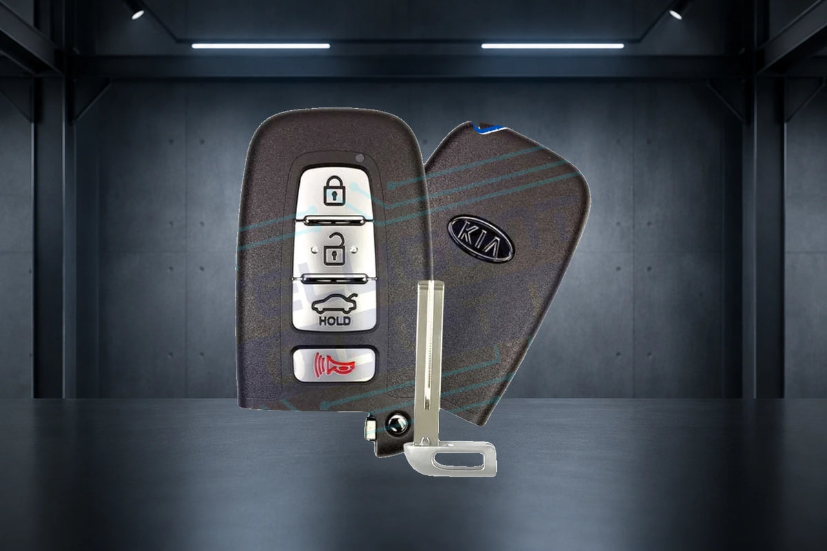 2010-2014 Kia Borrego / Forte / Optima / Rio / Sorento 4-Button Smart Key (95440-2T100 / SY5HMFNA04) OEM Refurbished w/ Logo