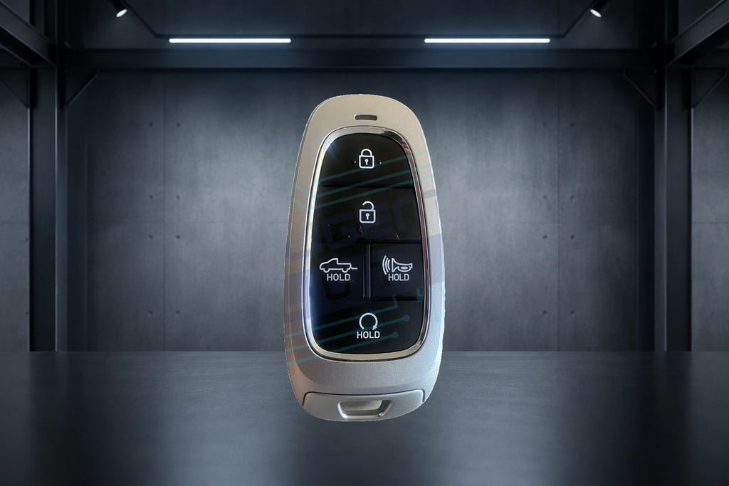 Early-Production 2022 Hyundai Santa Cruz 5-Button Smart Key w/Tailgate, With Sunroof (95440-K5010) OEM Refurbished w/Logo