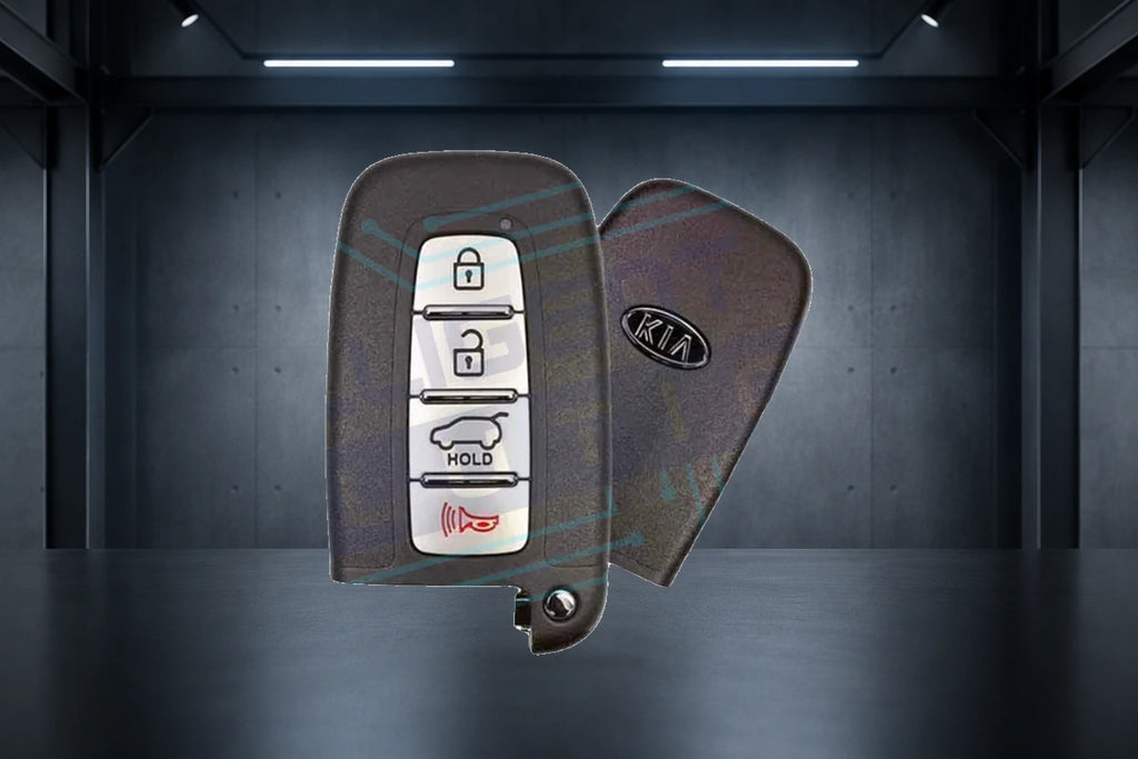 2010-2014 Kia Borrego / Forte / Optima / Rio / Sorento 4-Button Smart Key (95440-1U050) OEM Refurbished w/ Logo