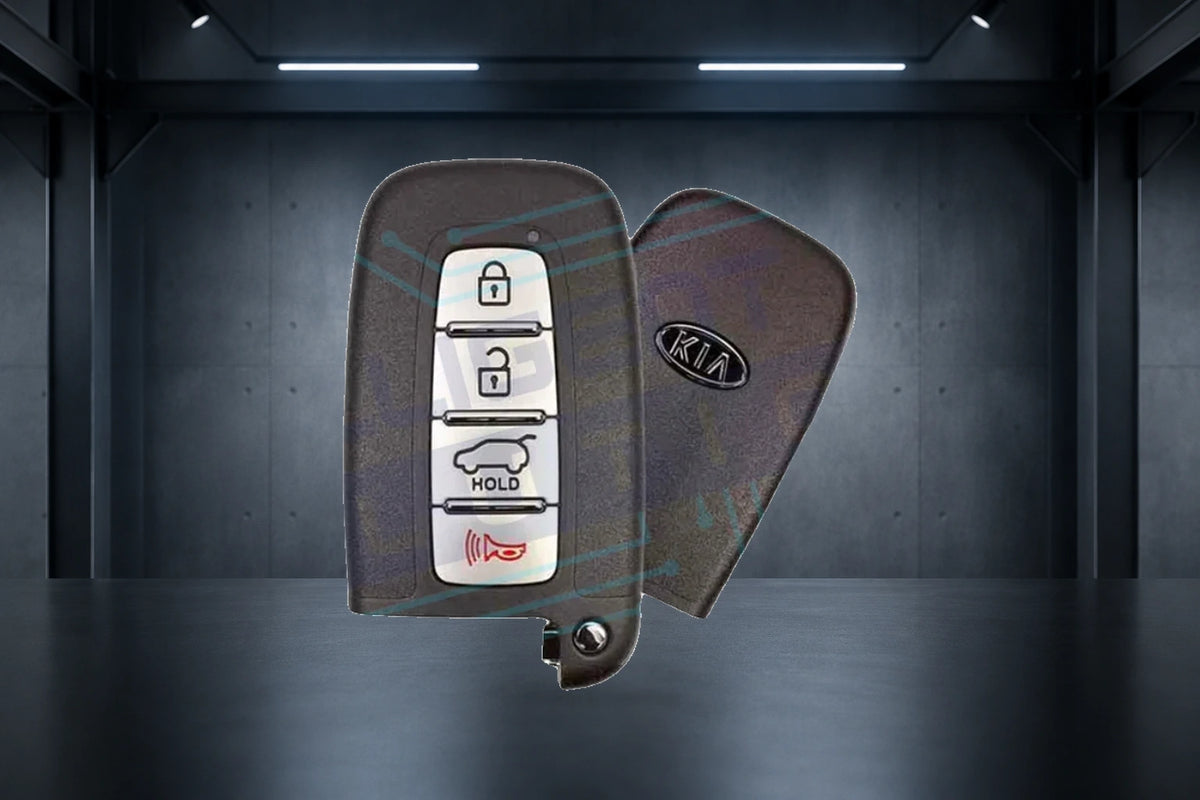 2010-2014 Kia Borrego / Forte / Optima / Rio / Sorento 4-Button Smart Key (95440-1U050) OEM Refurbished w/ Logo