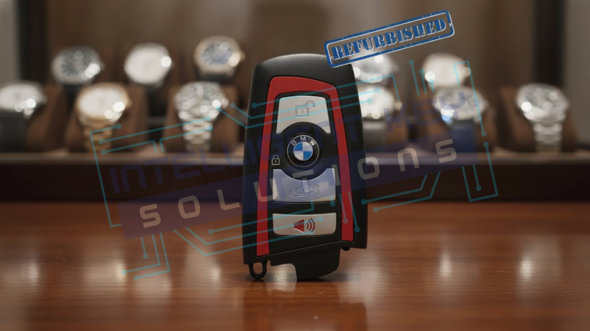 2009-2019 BMW 4Btn Smart key (9263333-01 / YGOHUF5662/RED trim/315MHZ) OEM REFURBISHED