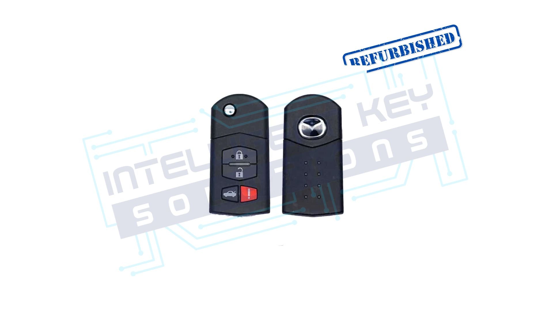 2006-2011 Mazda 4Btn Flip Key (GP7A-67-5RYB / KPU41788) OEM REFURBISHED W/LOGO