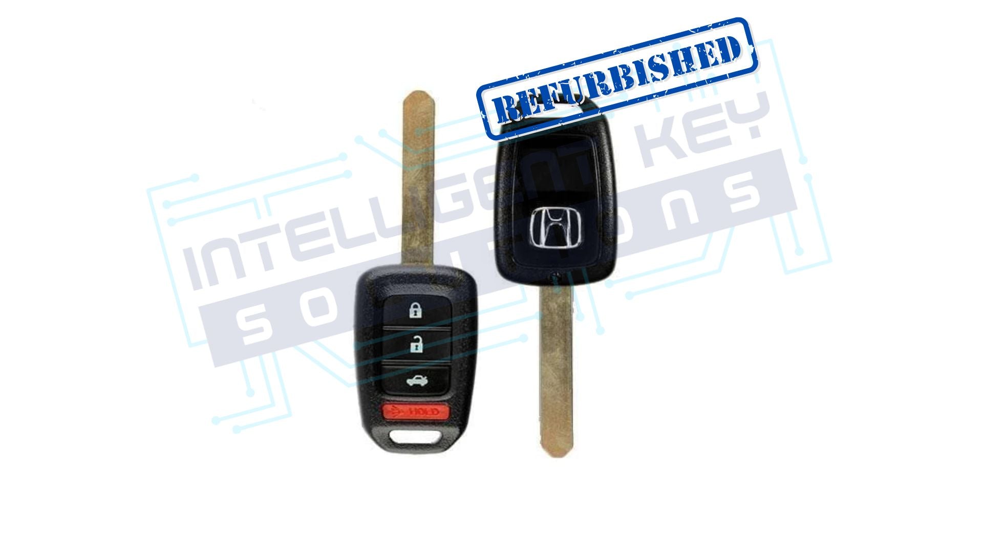 2013-2017 Honda Accord/Civic 4btn Remote Head Key (MLBHLIK6-1T W/Trunk) OEM Refurbished W/LOGO