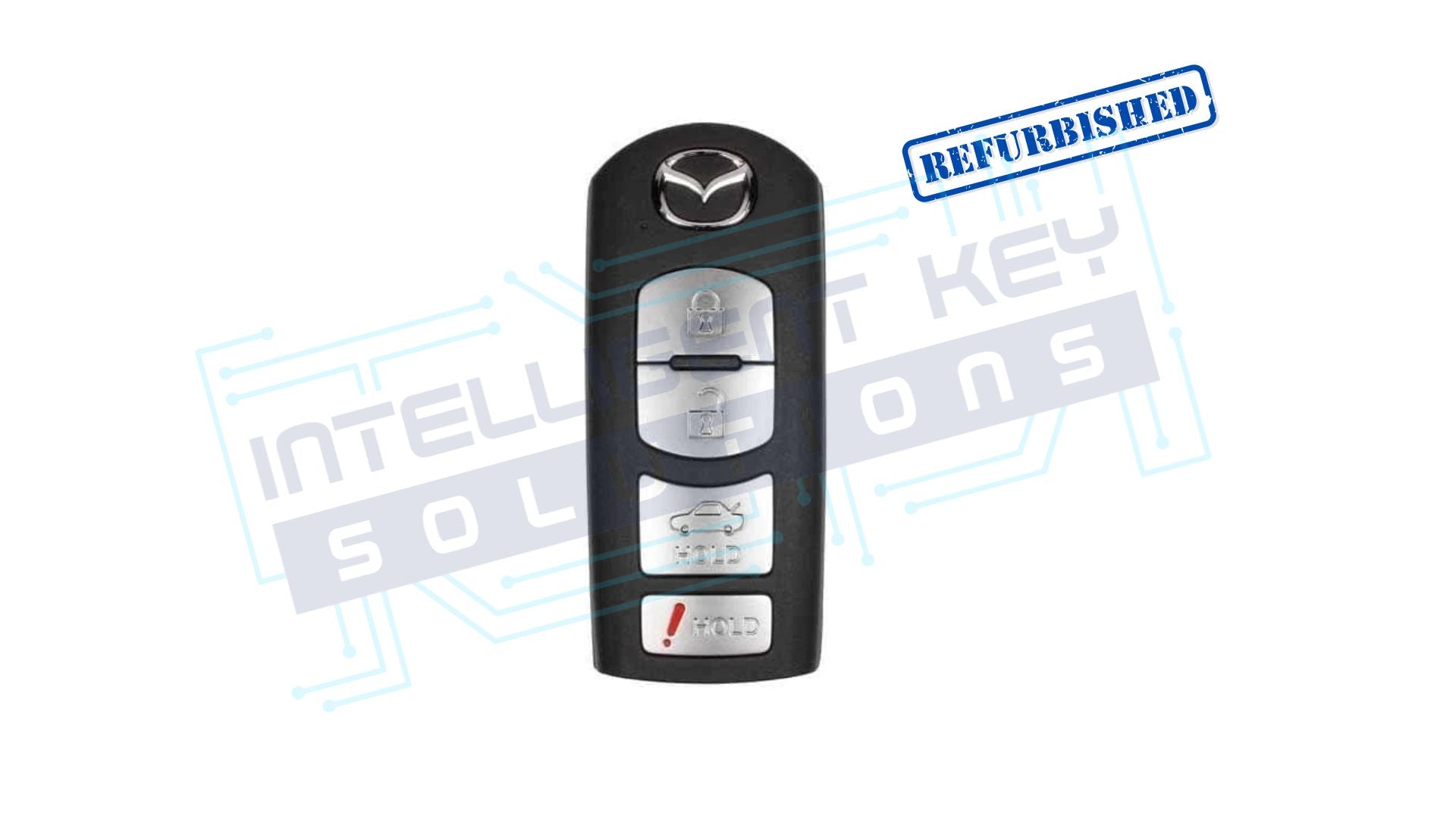 2010-2013 Mazda 4Btn Smart Key (BBY2-67-5RY / WAZX1T768SKE11A03) OEM Refurbished W/logo