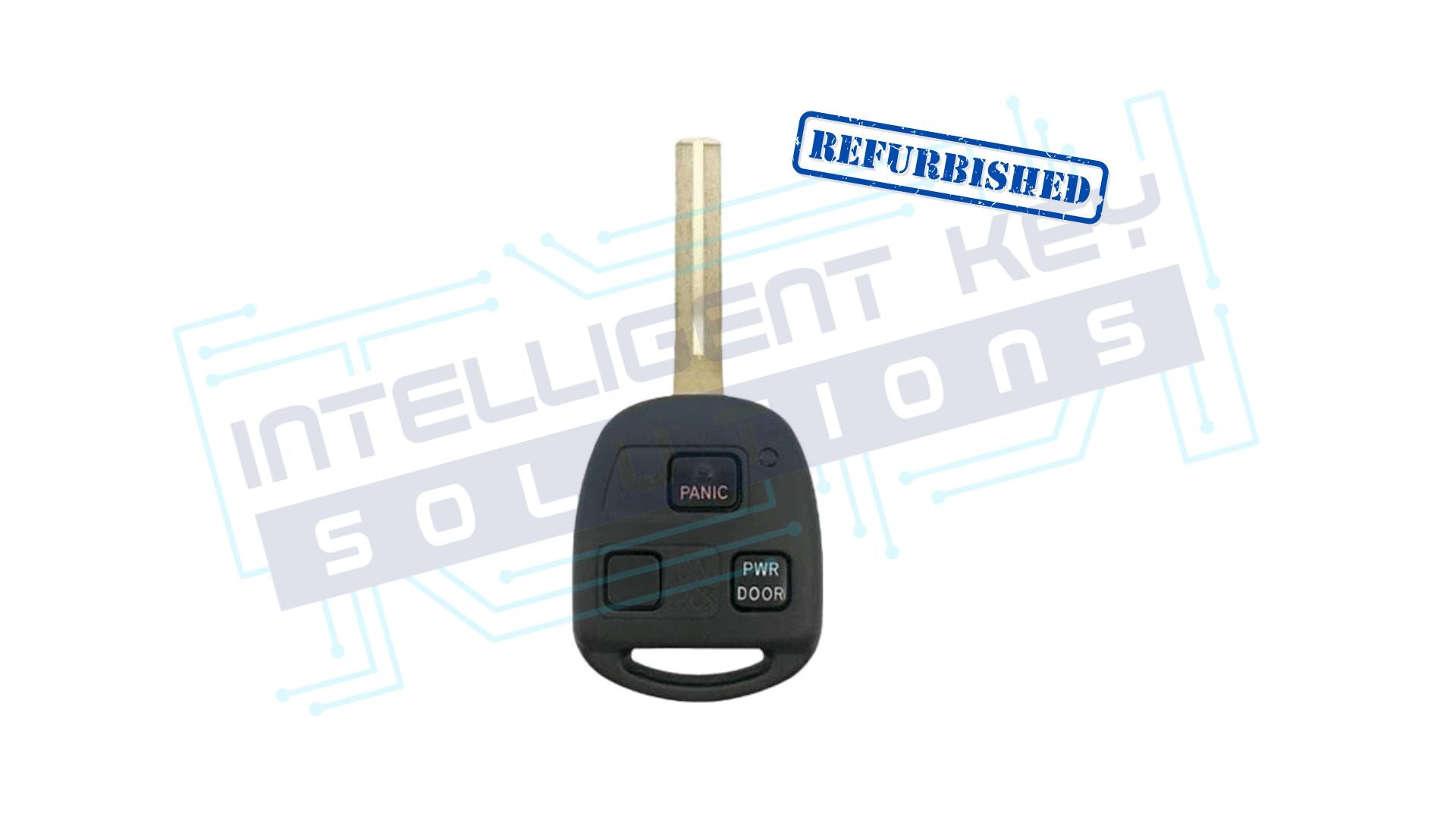 2004-2009 Lexus 3Btn Remote Head Key (HYQ12BBT Short Blade) OEM Refurbished NO LOGO