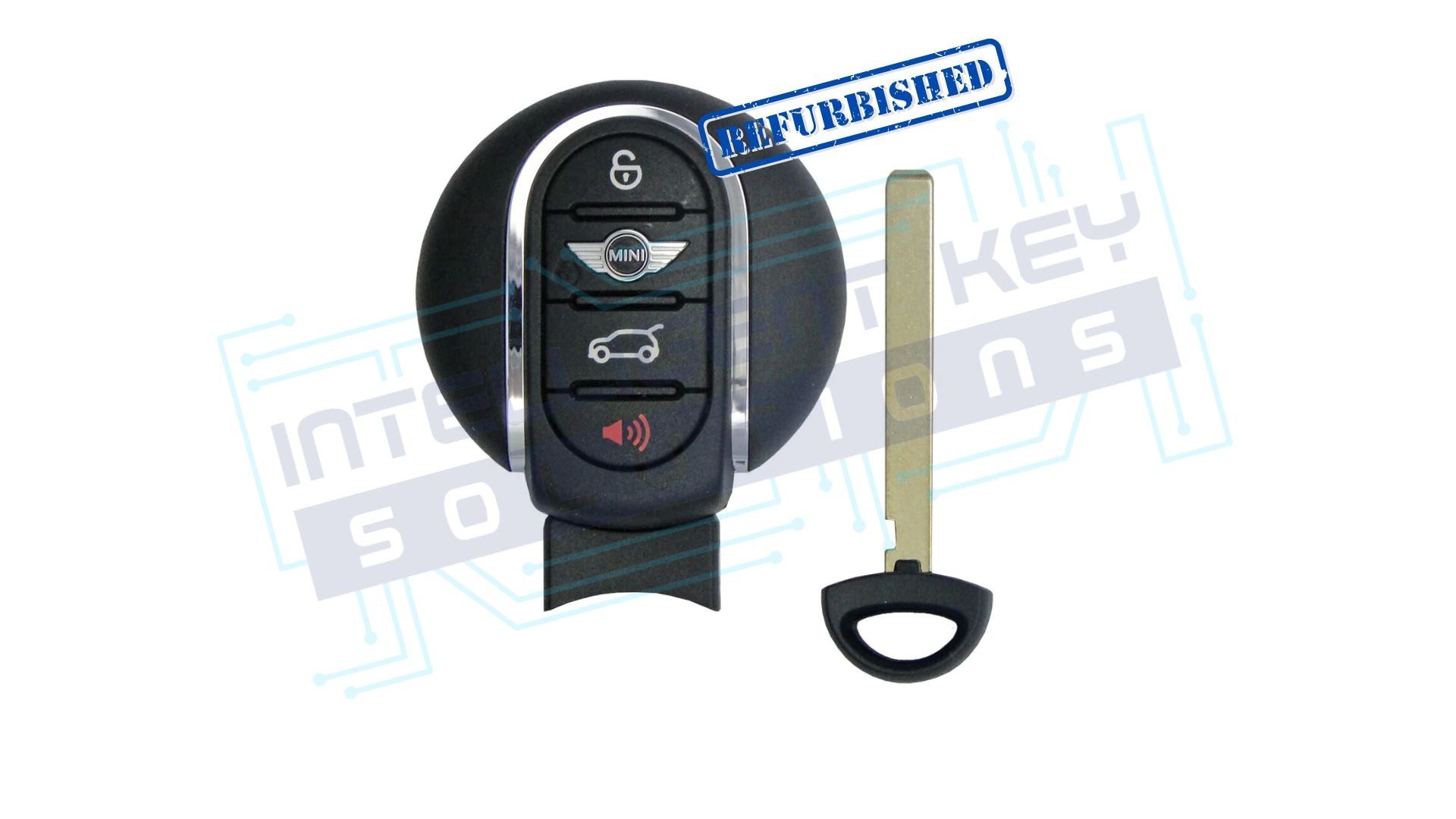 2014-2018 Mini Cooper 4Btn Smart Key (NBGIDGNG1, ID49)—OEM Refurbished W/ Logo