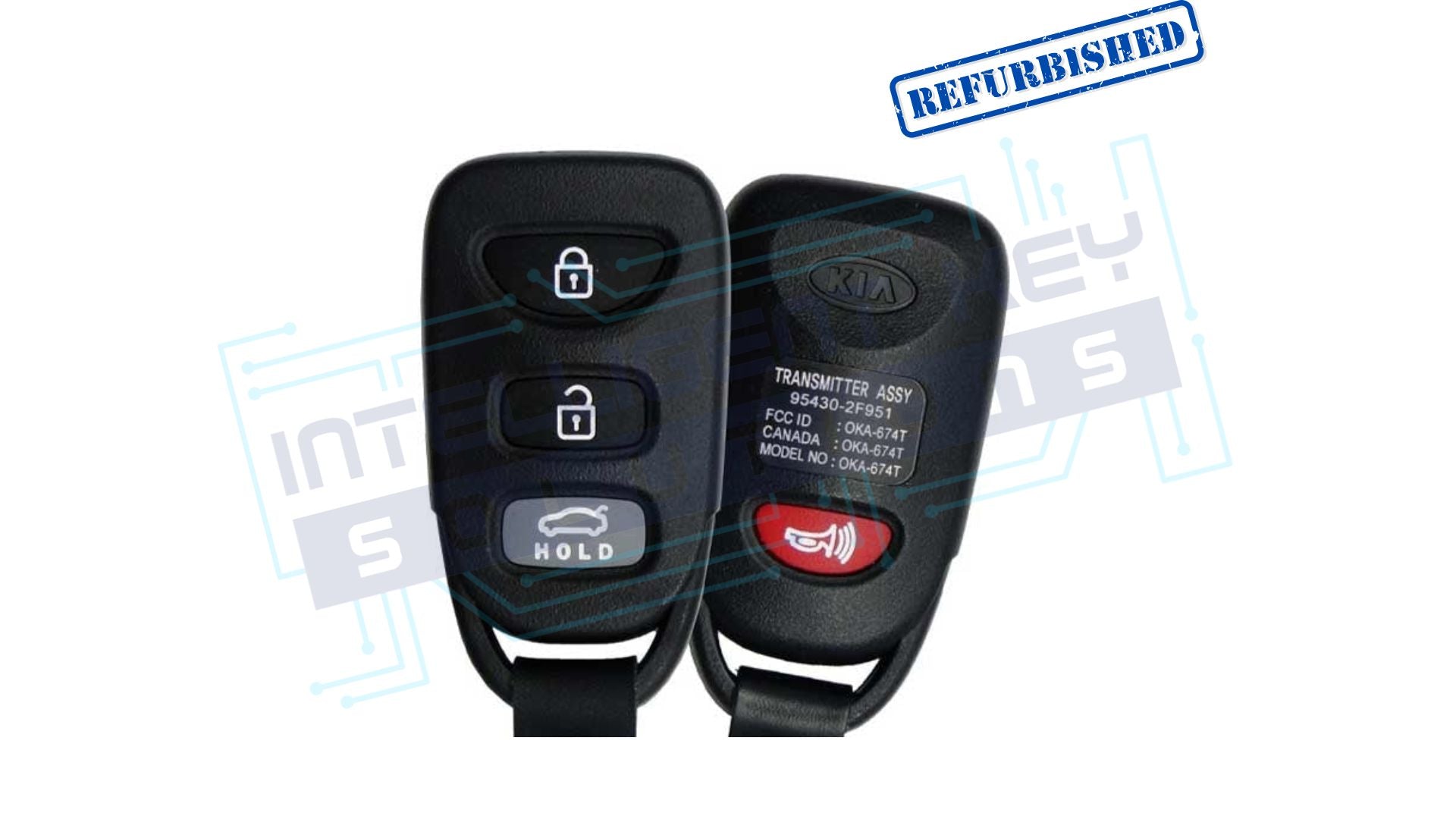 2007-2009 Kia Spectra 4btn Keyless Entry Remote (OKA-674T) OEM New w/Logo