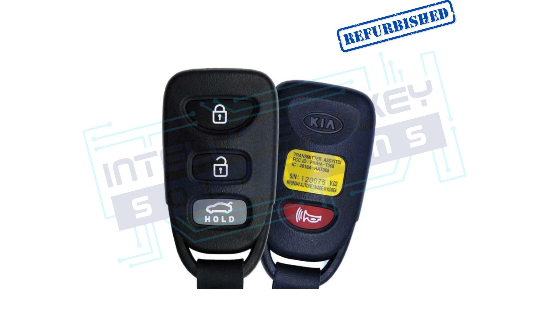 2010-2013 Kia Forte 4btn Keyless Entry Remote(PINHA-T008) OEM REFURBISHED