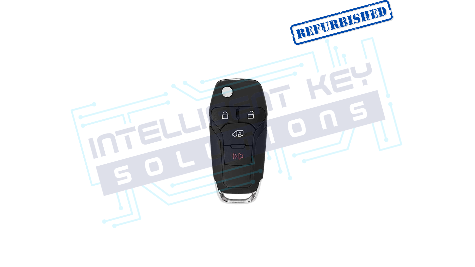 2019-2025 Transit/Transit Connect 4 Btn Flip Key (LK4T-15K601-AA / 164-R8236) OEM Refurbished w/ LOGO
