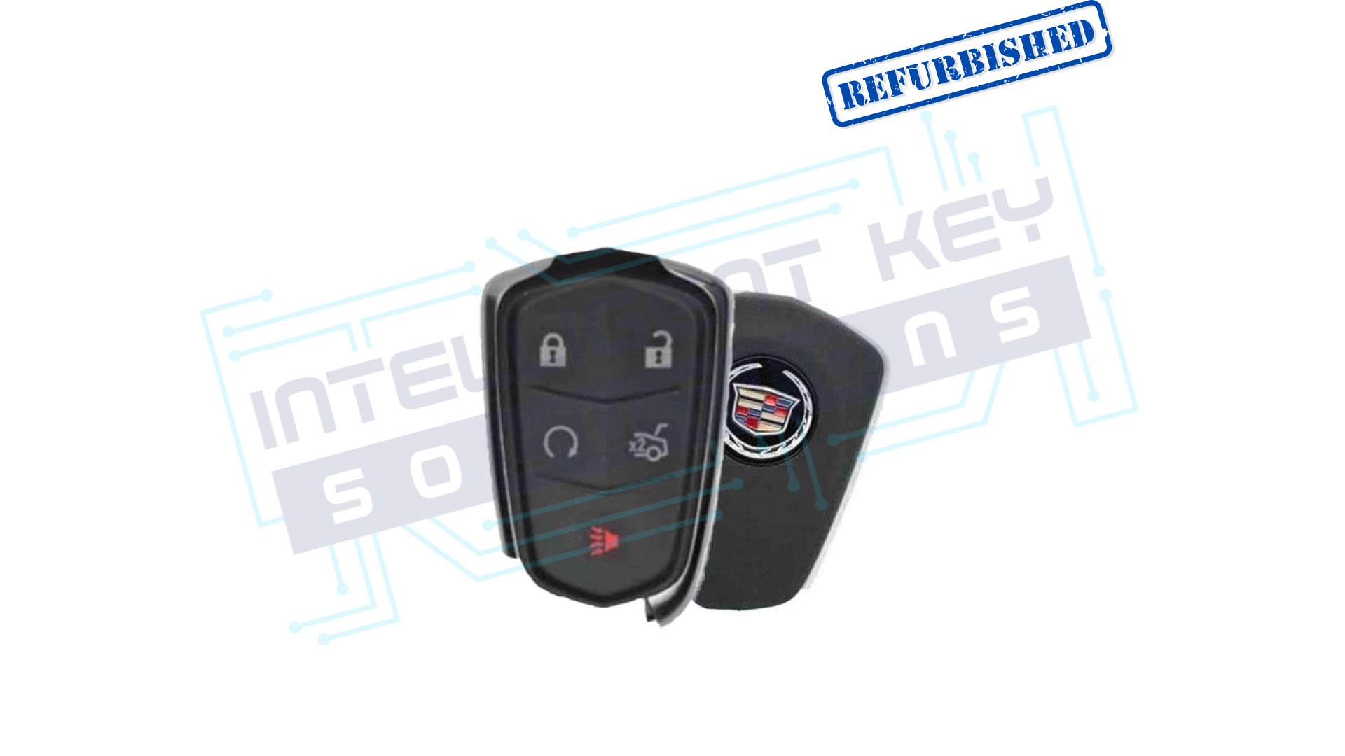 2014-2019 Cadillac ATS/CTS/XTS 5 Btn Smart Key OEM REFURBISHED w/LOGO