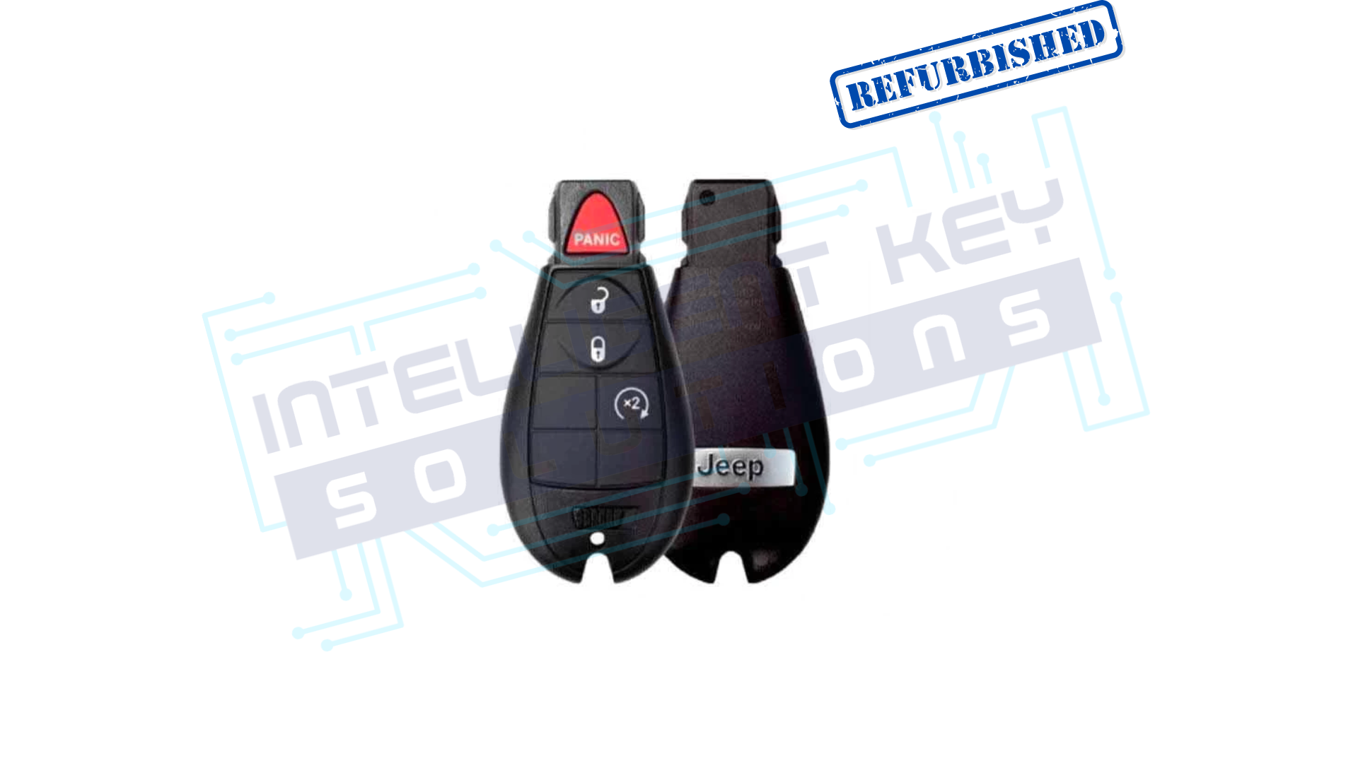 2014-2023 Jeep Cherokee 4 Btn Fobik w/RS OEM REFURBISHED w/LOGO