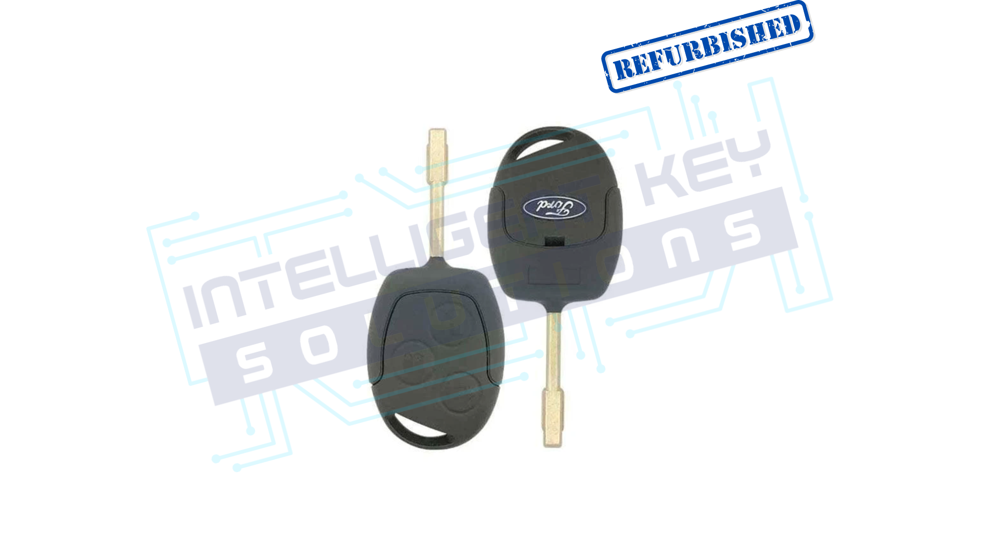 2010-2014 Ford Transit Connect/Fiesta 3 Btn Remote Head Key (R8042-TIBBE) OEM REFURBISHED w/LOGO
