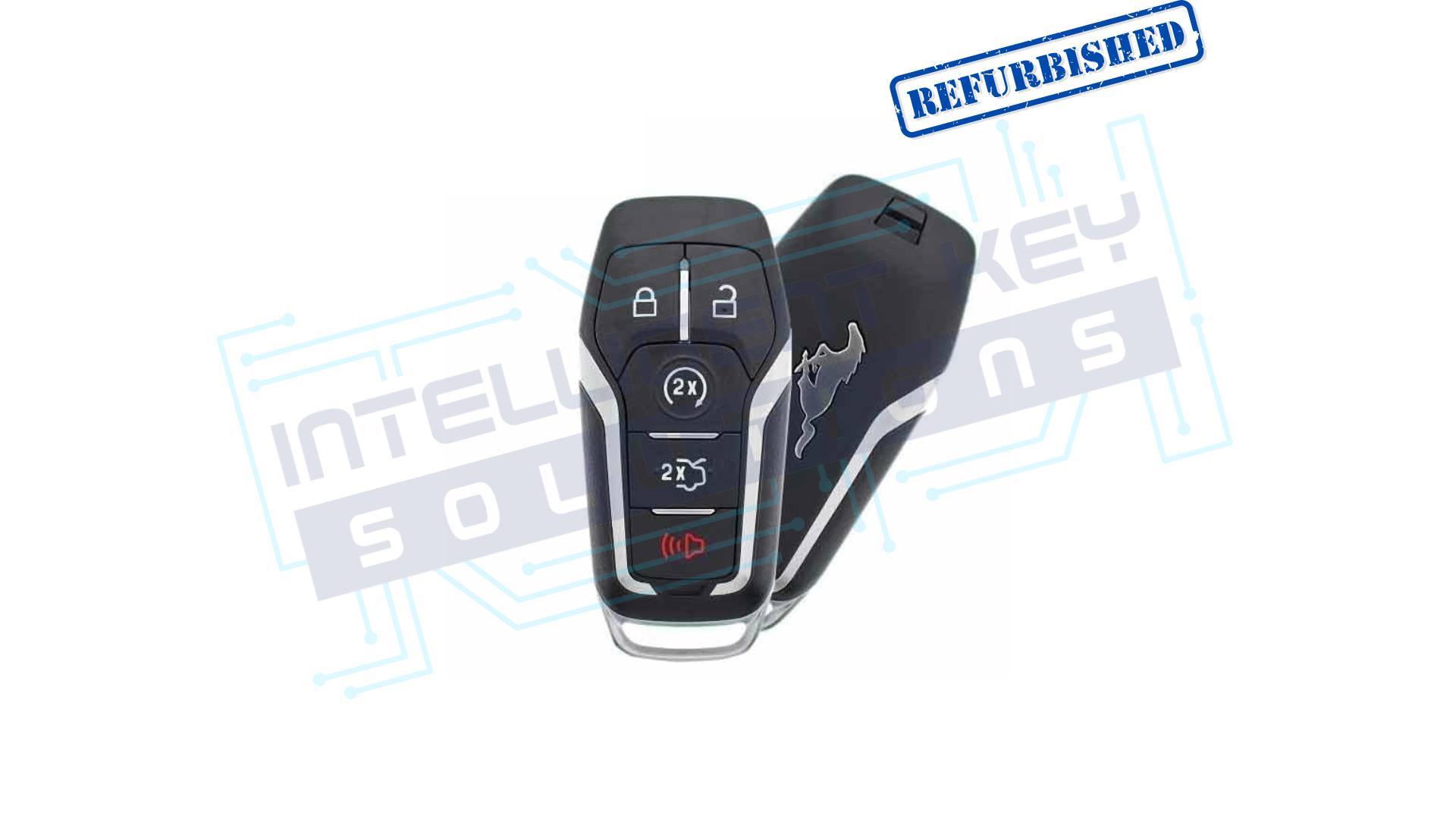 15-17 Ford Mustang 5 Btn Smart Key (R8119) OEM REFURBISHED w/LOGO