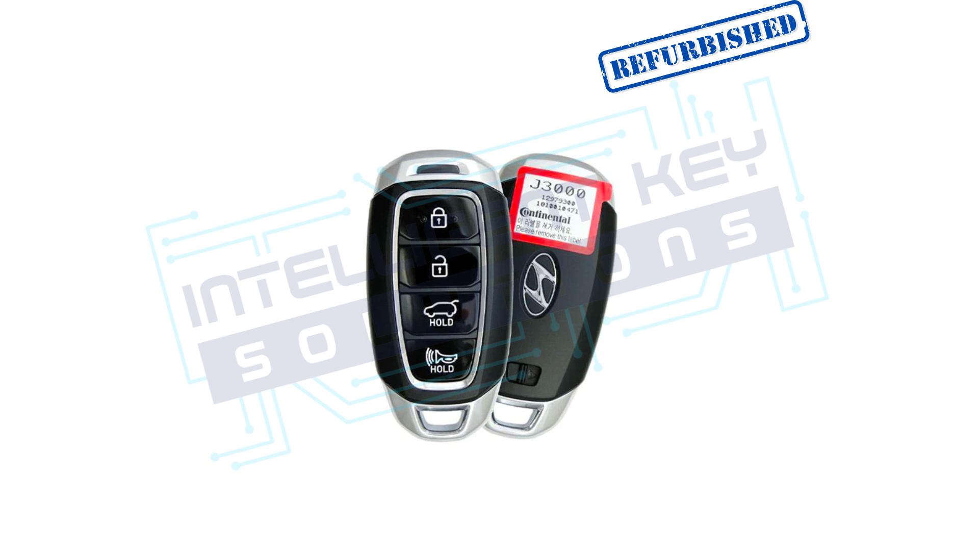 2019-2021 Hyundai Veloster 4 Btn Smart Key OEM REFURBISHED w/LOGO (95440-J3000)