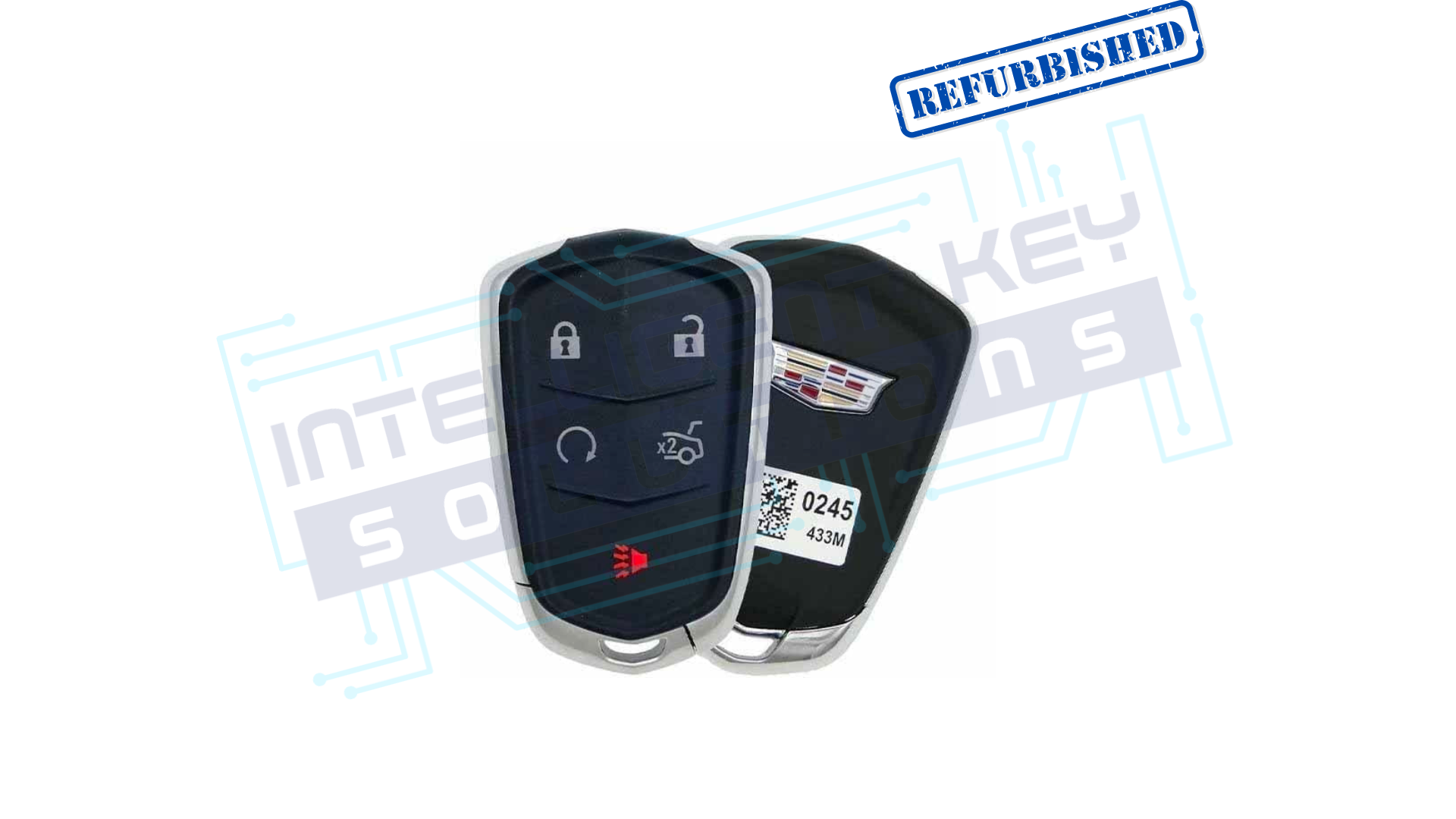 2016-2020 Cadillac 5Btn Smart Key (13510245 / HYQ2EB ) OEM REFURBISHED w/LOGO