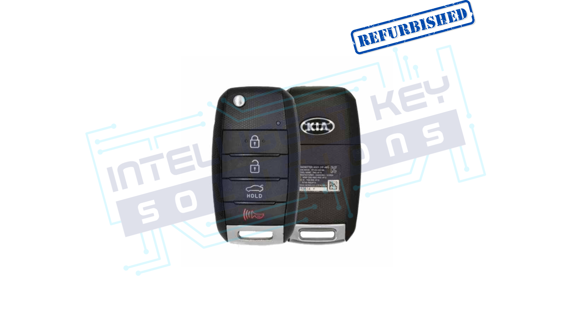 2014-2015 Kia Optima 4 Btn Flip Key(NYODD4TX1306-TFL / 95430-2T560)  OEM REFURBISHED w/LOGO