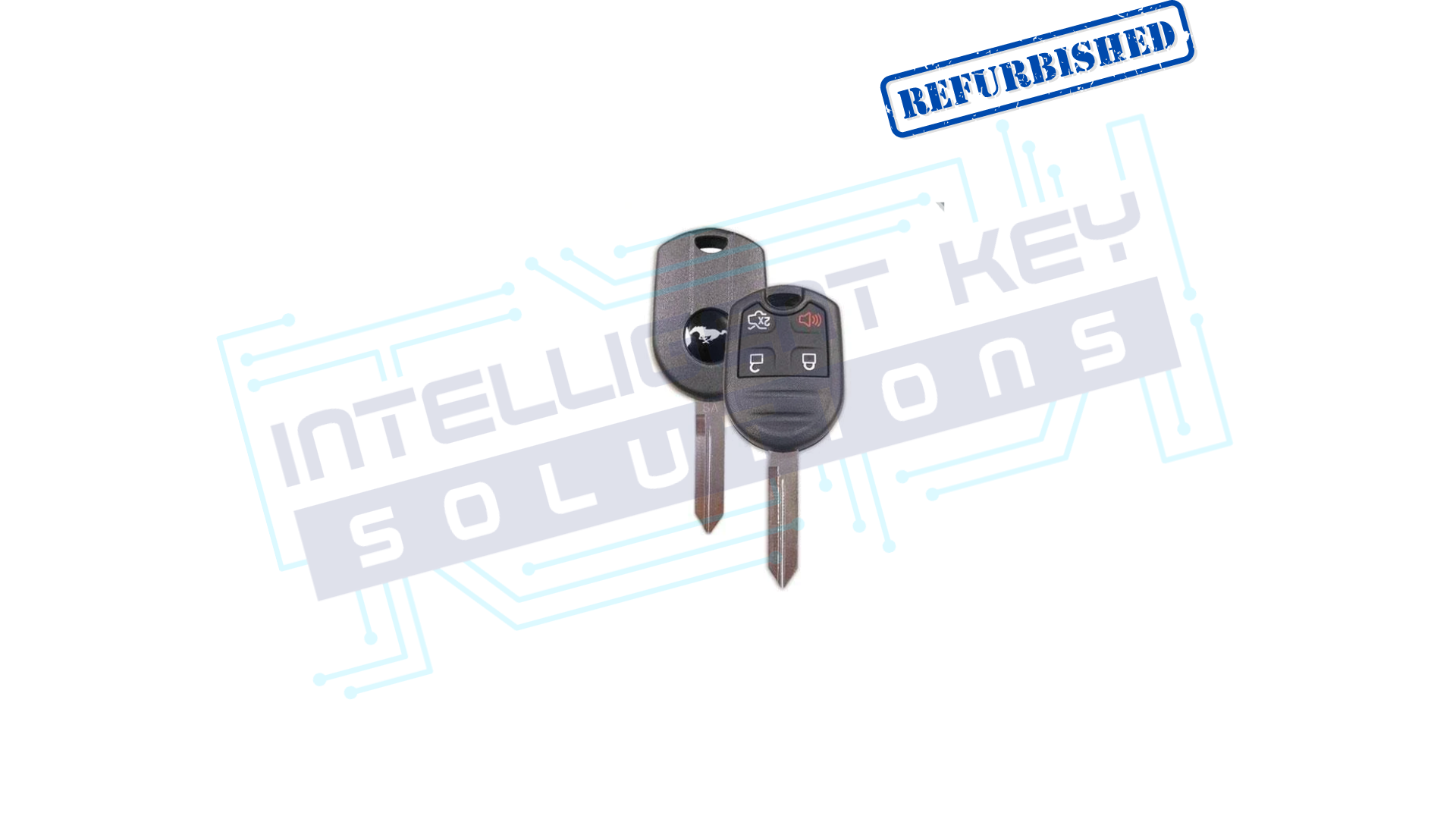 2010-2014 Ford Mustang 4 Btn Remote Head Key (R8087) OEM REFURBISHED w/LOGO