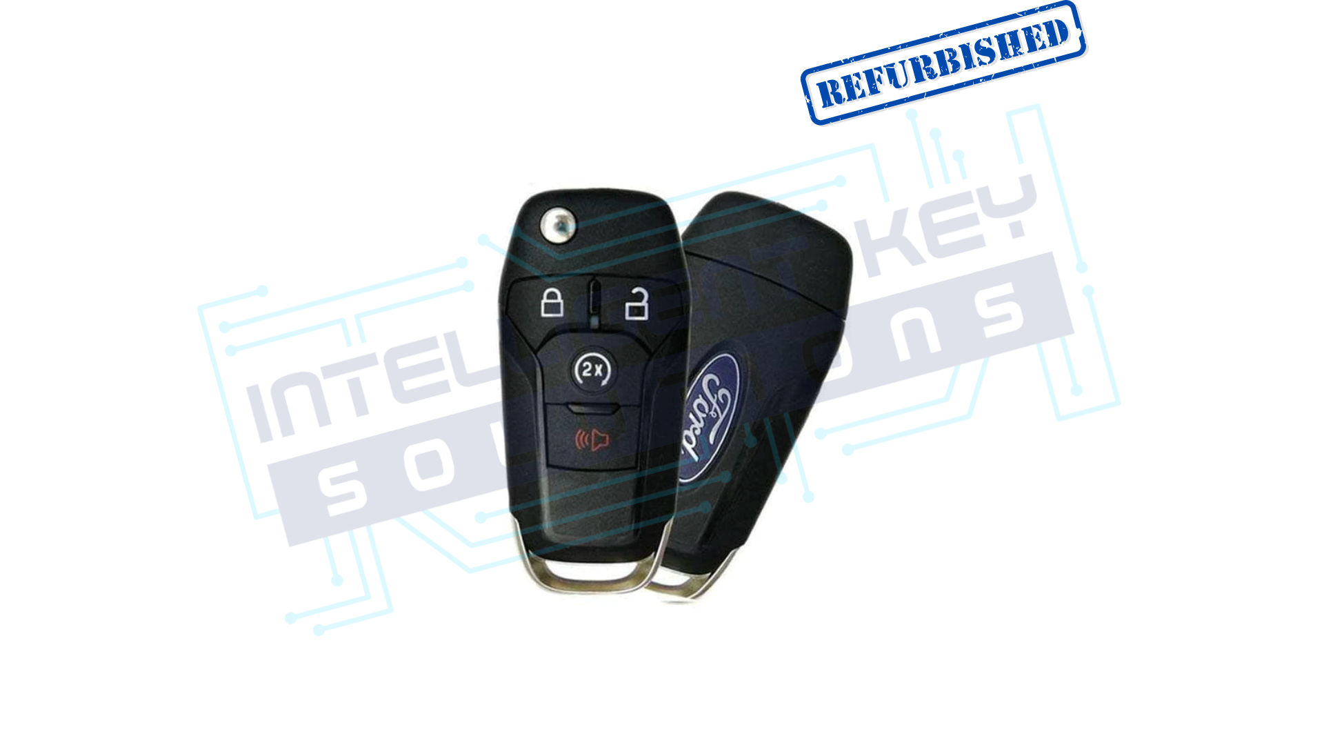 2015-2022 Ford 4 Btn Flip Key w/RS (R8134) OEM REFURBISHED w/LOGO