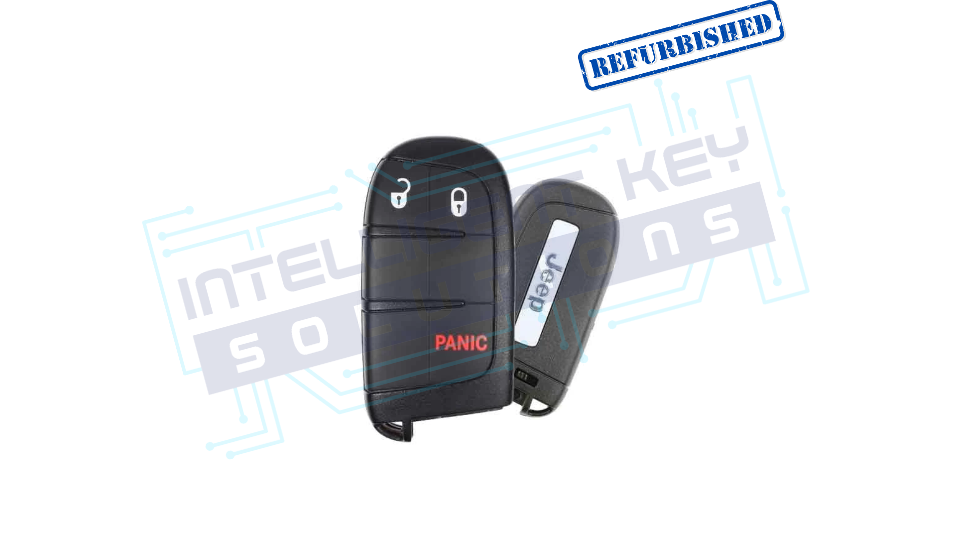 2017-2025 Jeep Compass 3 Btn Smart Key (M3N-40821302) OEM REFURBISHED w/LOGO