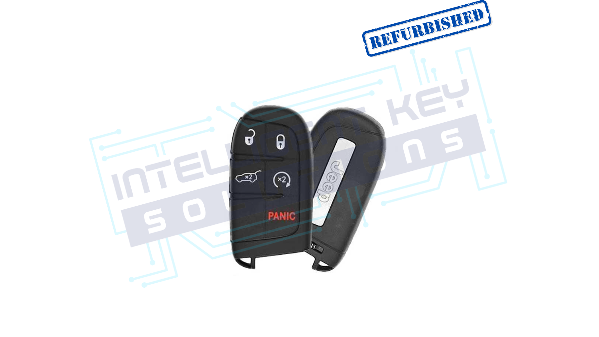 2017-2025 Jeep Compass 5 Btn Smart Key (M3N-40821302) OEM REFURBISHED w/LOGO