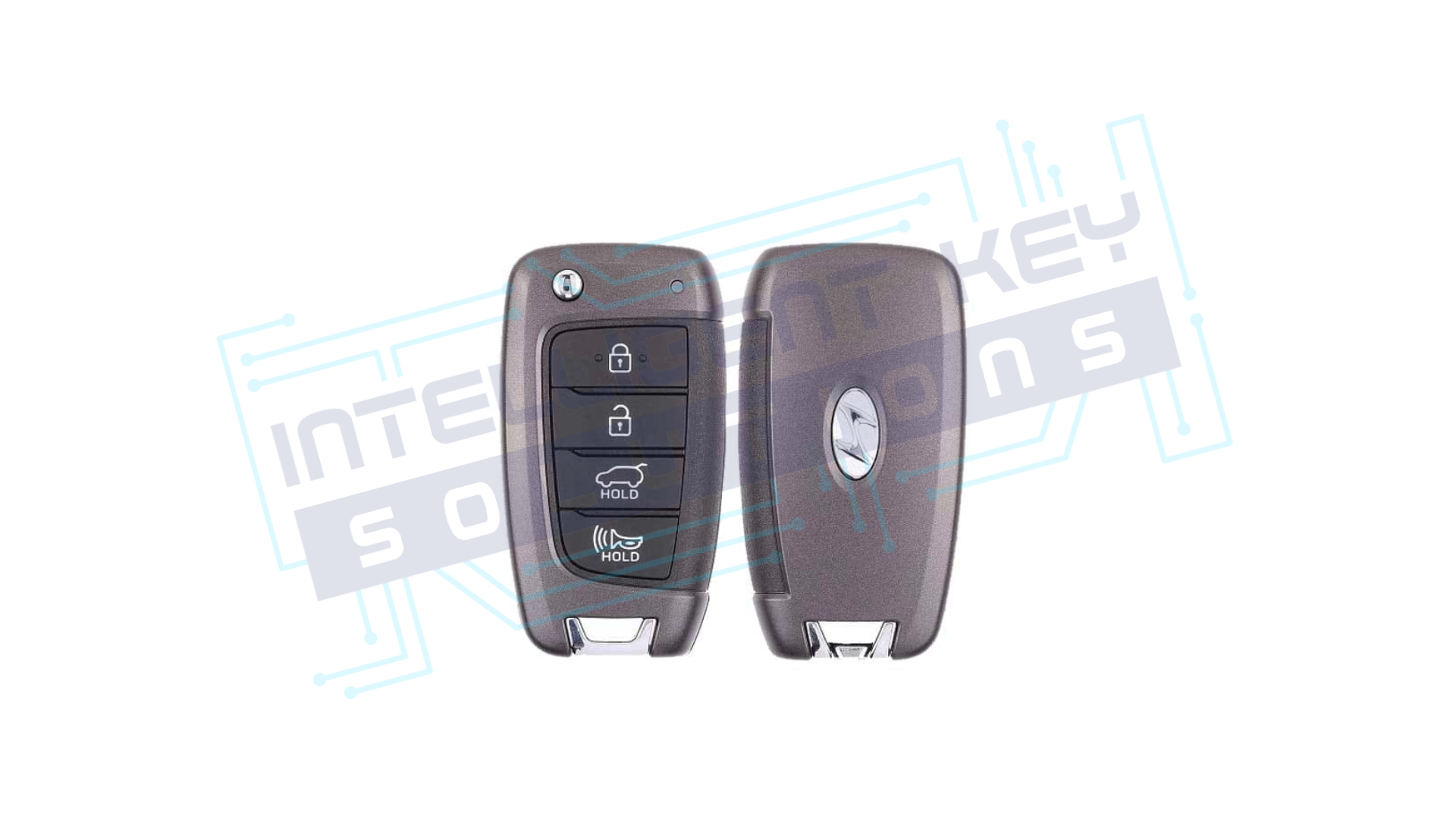 2018-2020 Hyundai 4 Btn Remote Flip Key W/Hatch ( 95430-G3100 / OSLOKA-450T (PD)OEM REFURBISHED w/LOGO B STOCK