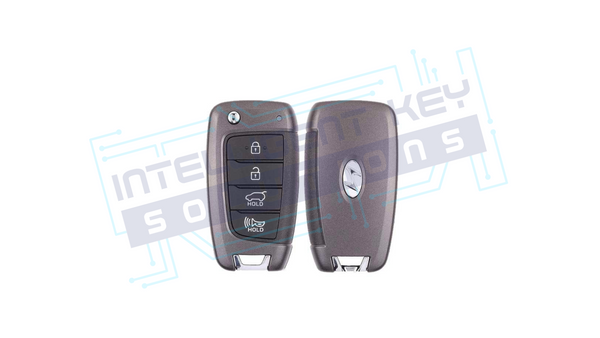 2018-2020 Hyundai Elantra GT 4-Button Flip Key (95430-G3100 / OSLOKA-450T (PD)) OEM Refurbished w/ Logo - B Stock