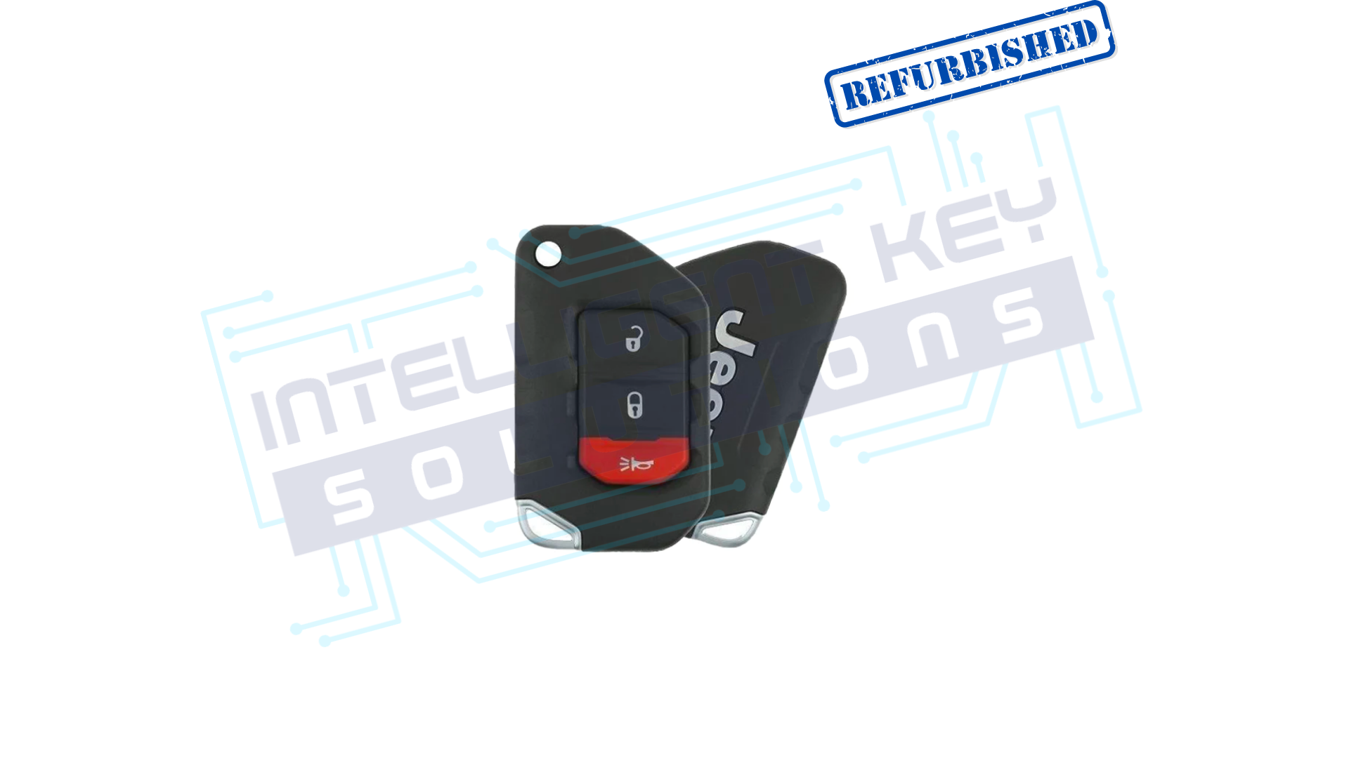 2018-2025 Jeep 3 Btn Flip Key (OHT1130261) OEM REFURBISHED w/LOGO