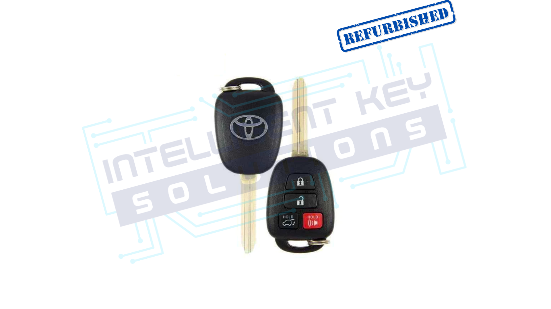 2013-2019 Toyota Rav4/Highlander 4 Btn Remote Head Key OEM REFURBISHED w/LOGO