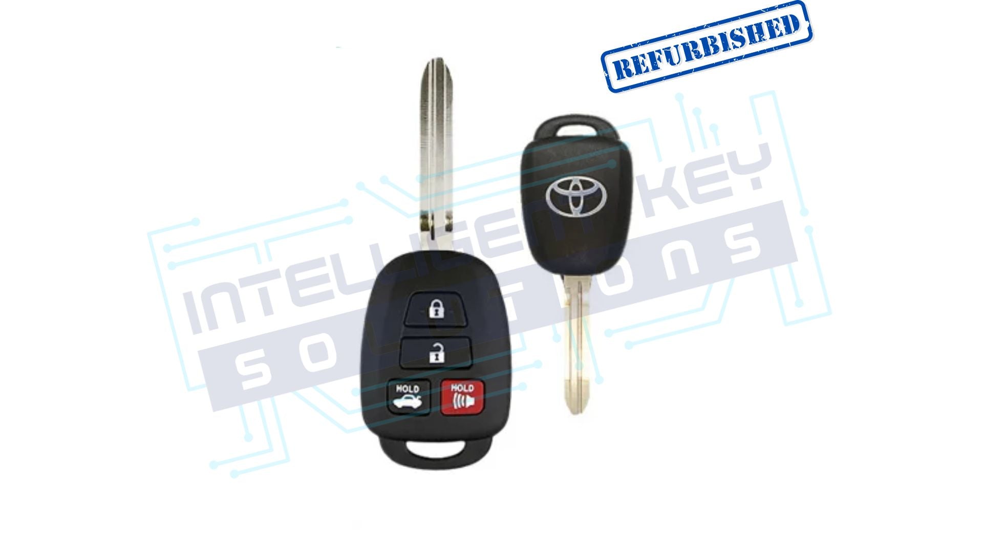 2012-2015 Toyota Camry 4Btn Remote Head Key (HYQ12BDM/BEL G CHIP) OEM REFURBISHED W/LOGO