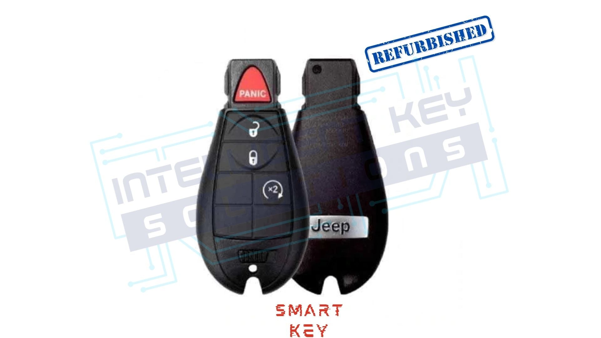 2011-2013 Jeep Grand Cherokee 4btn Keyless Go Fobik (IYZ-C01C) OEM REFURBISHED w/LOGO