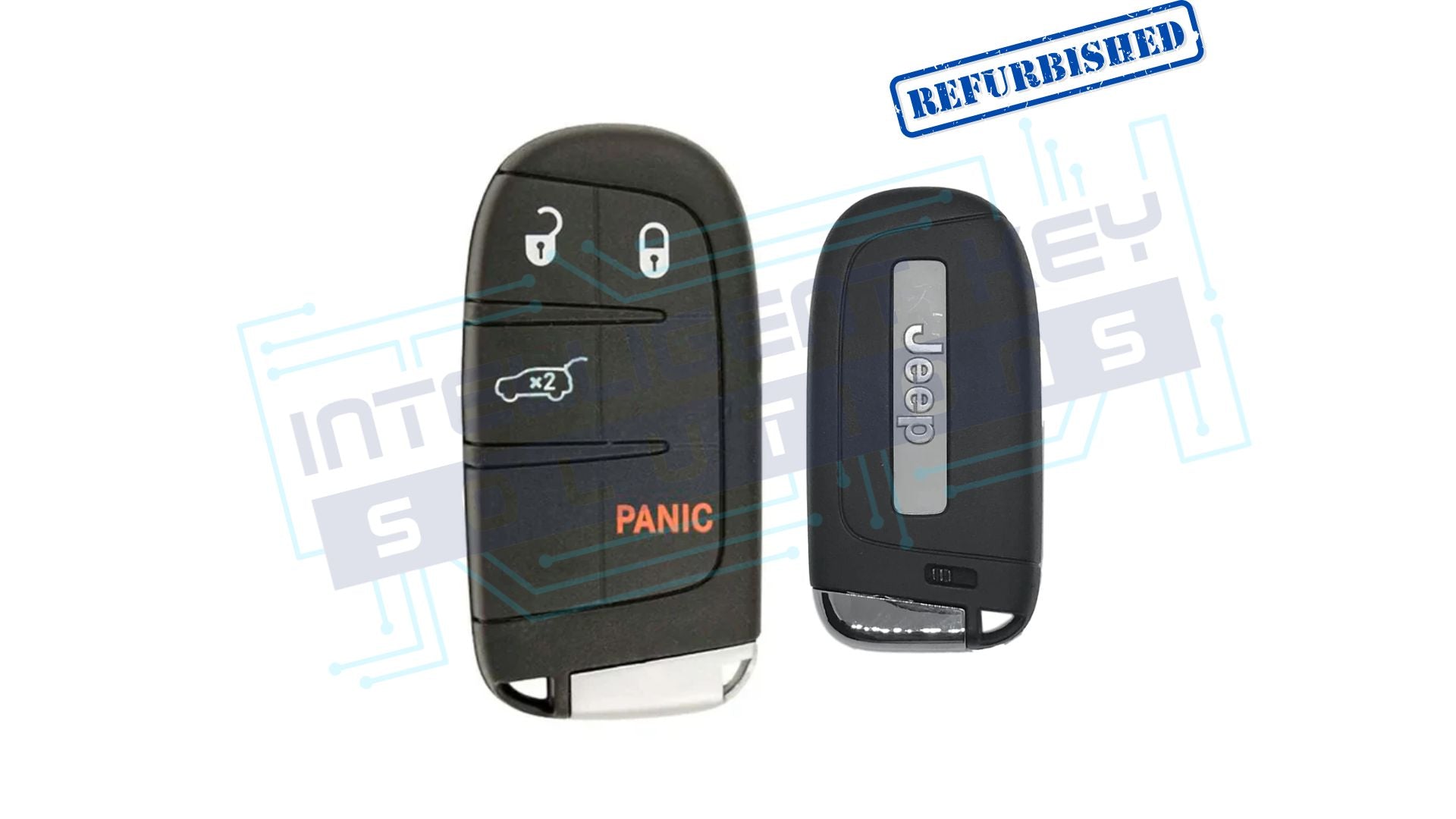 2017-2023 Jeep Compass 4btn Smart Key (M3N-40821302) OEM REFURBISHED w/LOGO
