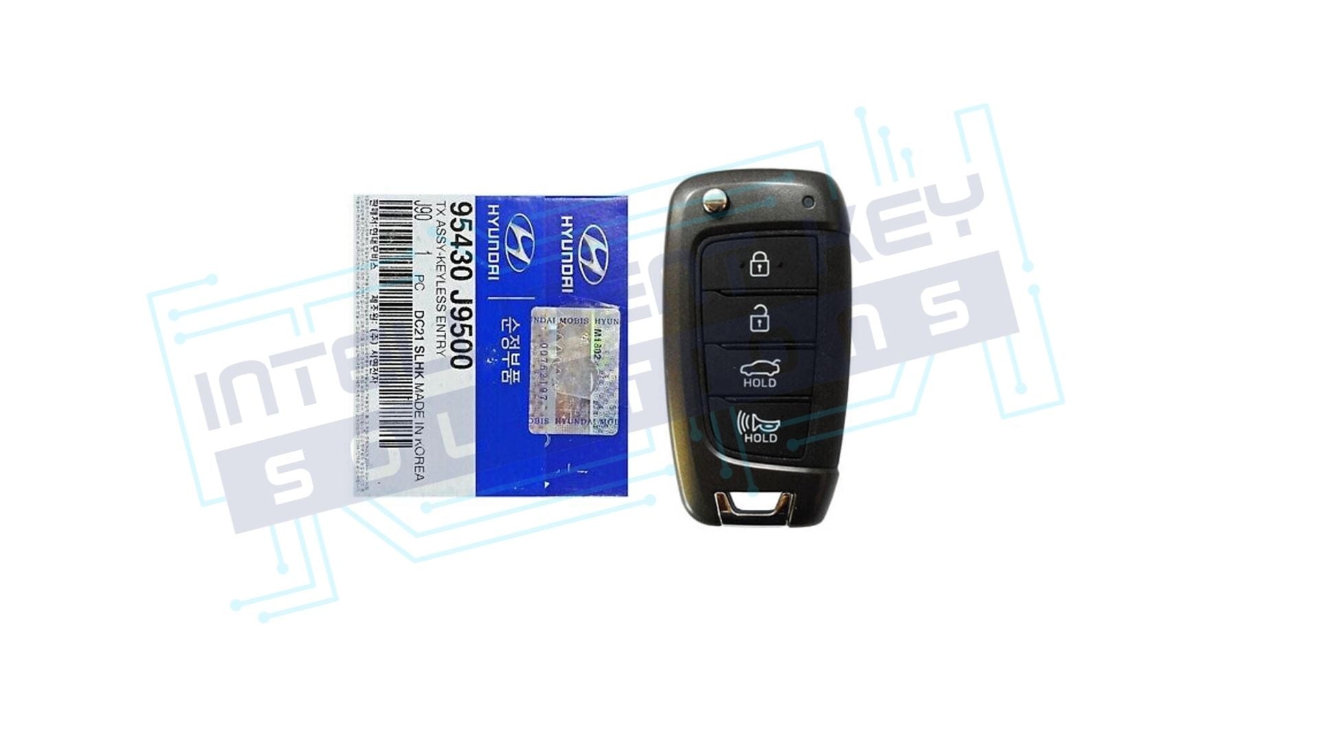 2018-2021 Hyundai Kona 4Btn Remote Flip Key (OSLOKA-450T (OS) / 95430-J9500) OEM NEW IN BOX