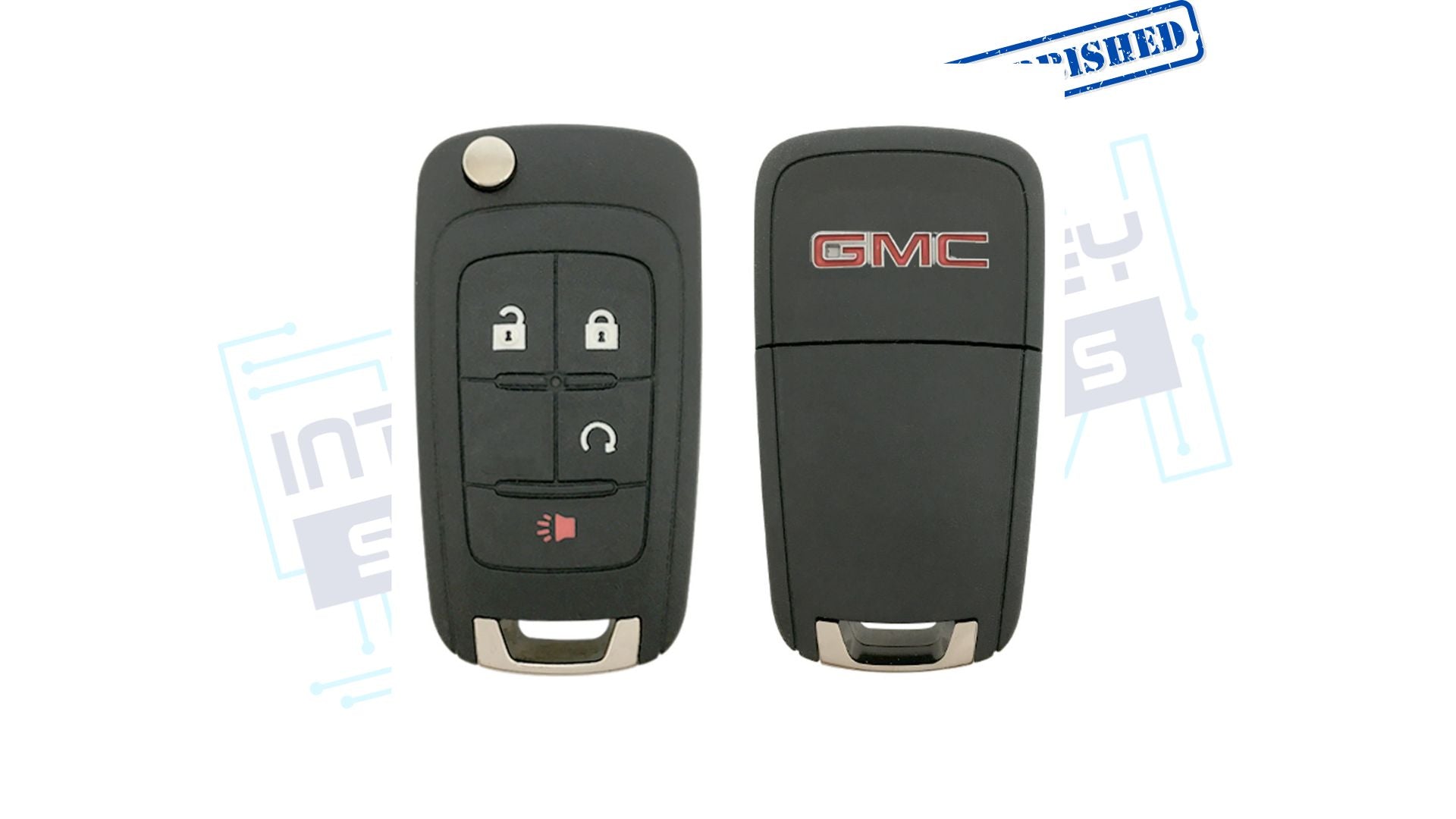 2010-2017 GMC Terrain/Yukon 4BTN Flip Key (OHT01060512 NON PROX) OEM REFURBISHED W/LOGO
