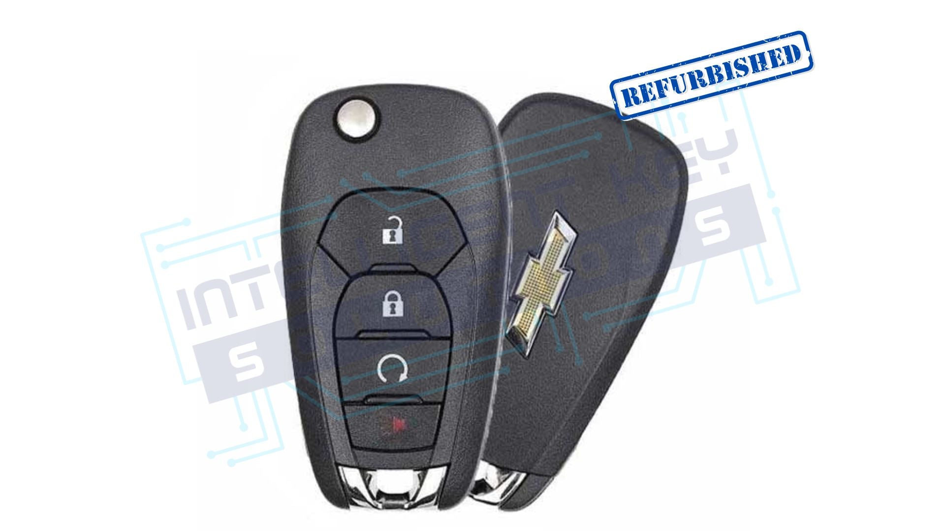 2019-2022 Chevrolet Trax 4btn Flip key W/RS (LXP-T003) OEM Refurbished W/logo