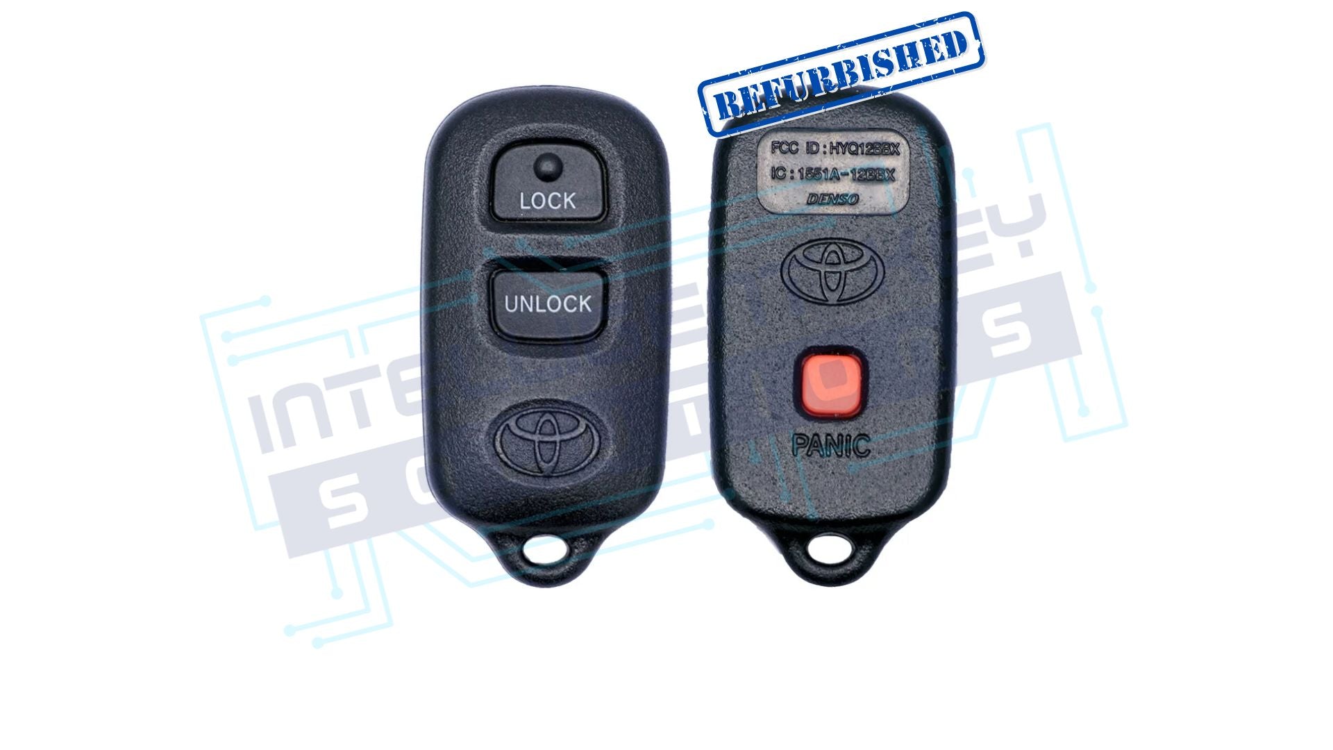 2000-2008 Toyota 3Btn Keyless Entry Remote (89742-42120 / HYQ12BBX) OEM Refurbished W/LOGO