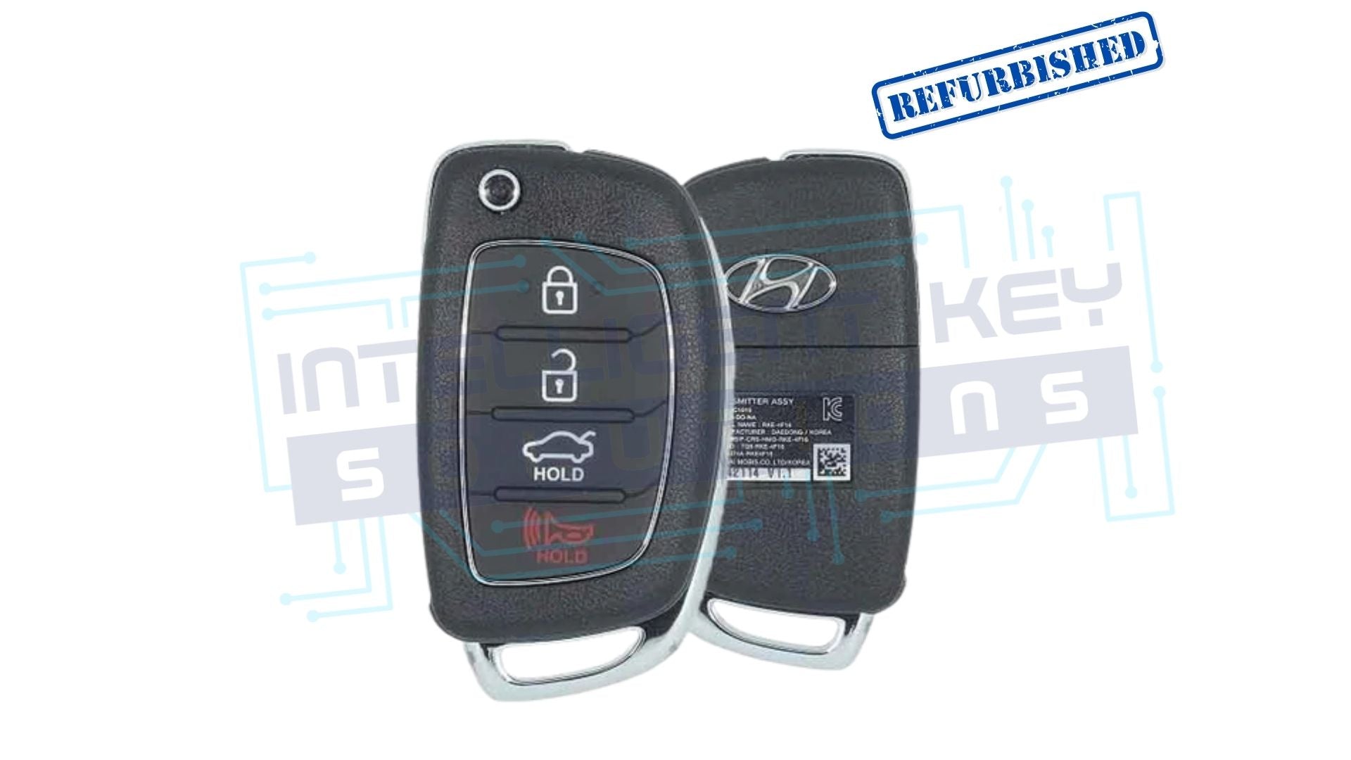 2015-2017 Hyundai Sonata 4Btn Flip Key OEM REFURBISHED w/LOGO (95430-C1010)