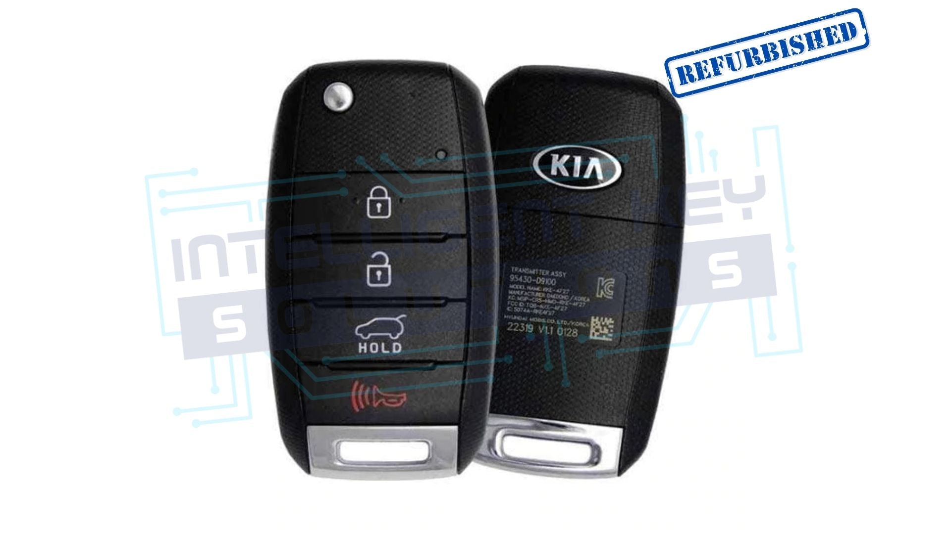 2017-2021 Kia Sportage 4-Btn Flip Key OEM REFURB w/ LOGO (95430-D9100)