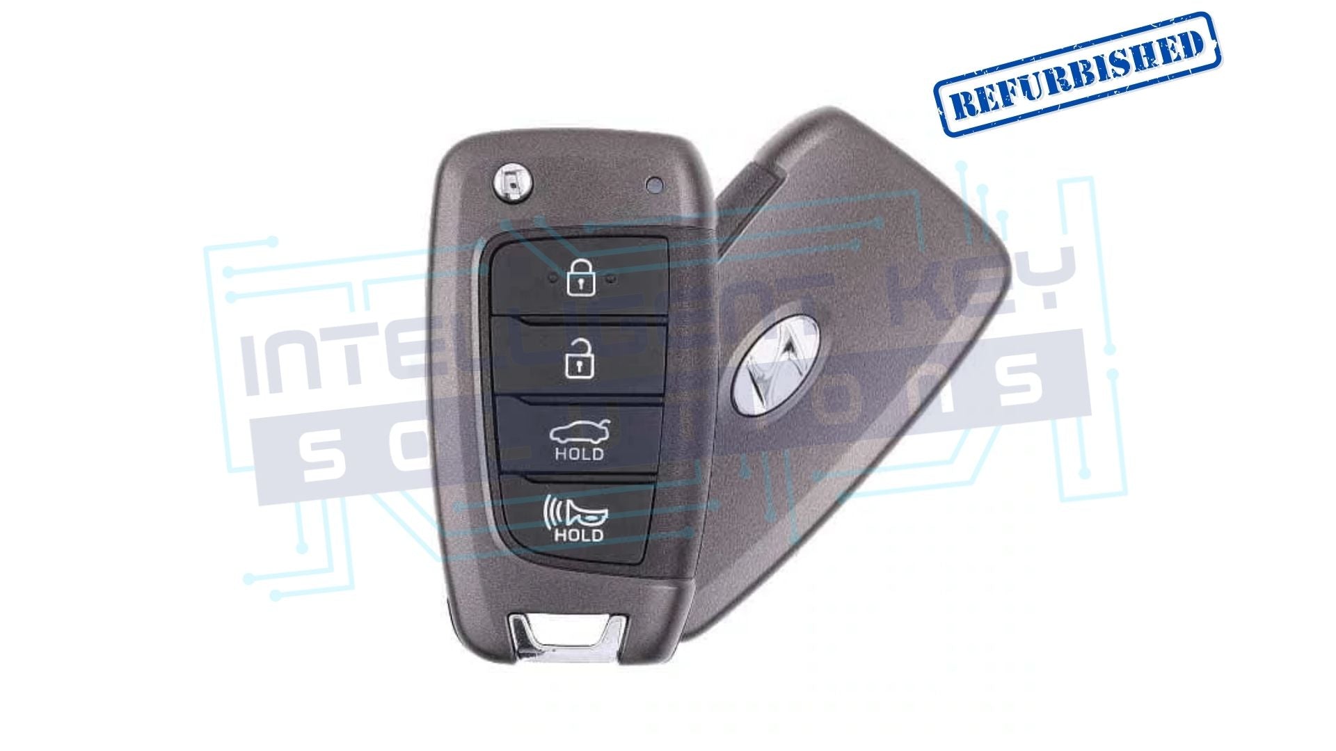 2018-2021 Hyundai Accent 4 Btn Flip Key OEM REFURBISHED w/LOGO (95430-J0700)