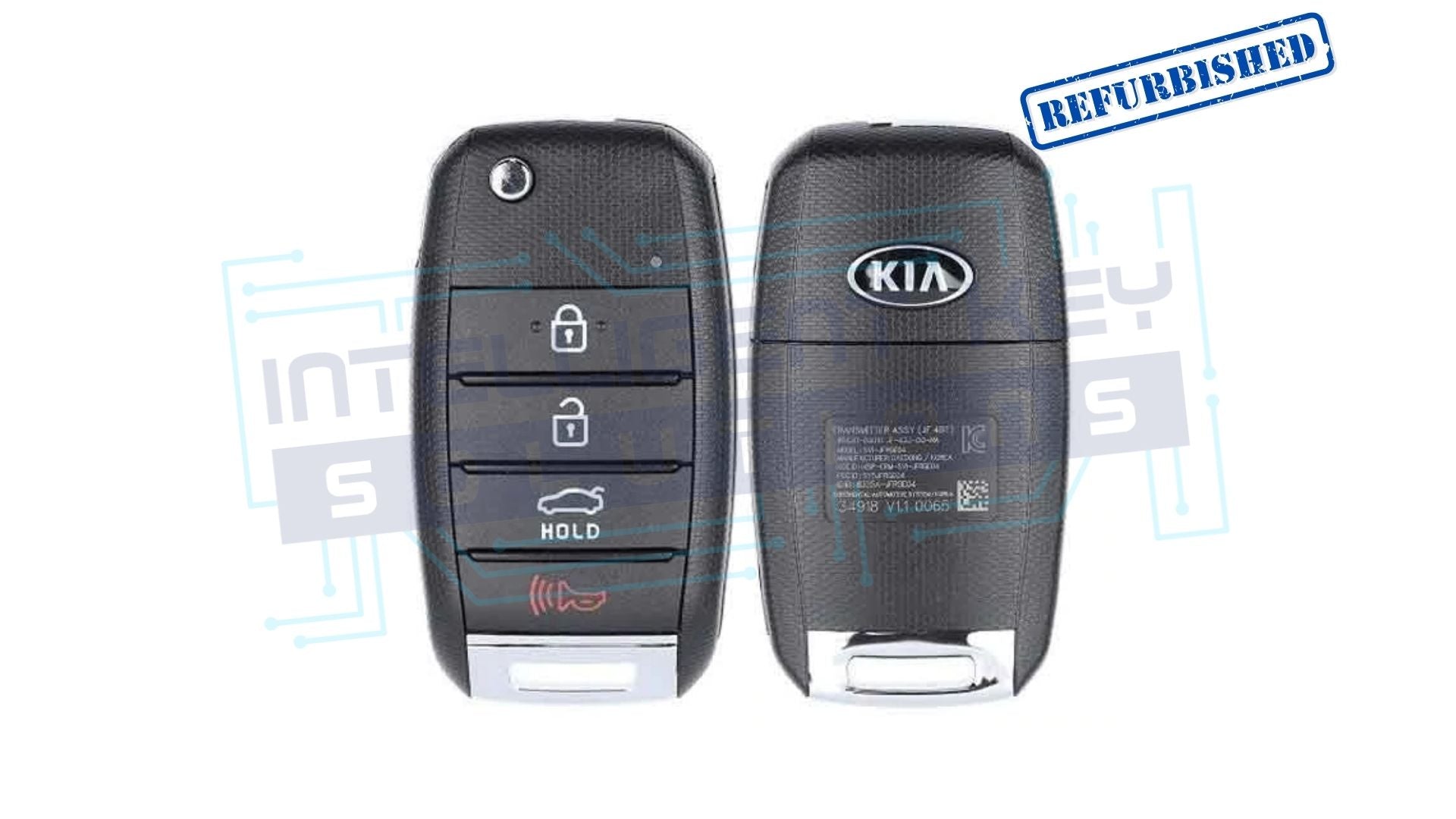 2016-2020 Kia Optima 4 Btn Flip Key (95430-D4010) OEM REFURBISHED w/LOGO