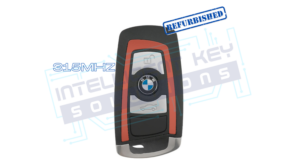 2014-2017 BMW 3Btn Smart key (9312531/YGOHUF5767/RED trim/434MHZ) OEM REFURBISHED