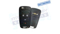 2012-2017 Chevy 4-Button Flip-Key (PN: 13586489 / KR55WK50073 Big PLUS ) OEM REFURBISHED W/ LOGO