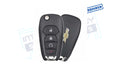 2021-2022 Chevrolet Trailblazer 4Btn Flip Key W/RS OEM Refurbished W/LOGO